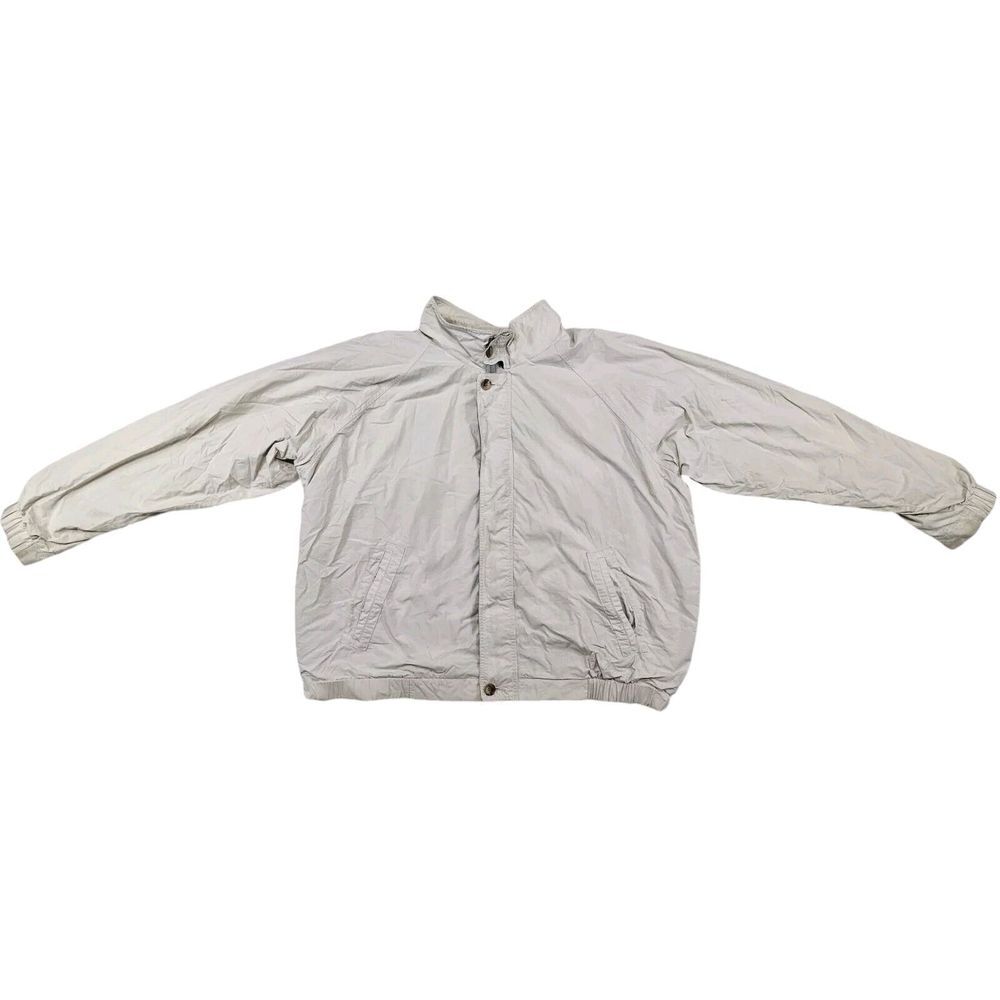 Vintage Eddie Bauer Mens Xxl Beige Lightweight Outdoor Jacket
